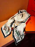 HM Double-Sided Square Scarf 140cm White Cashmere 828711