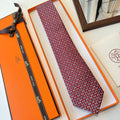 HM Boucles En Vrac Tie Burgundy Twill Silk 210011