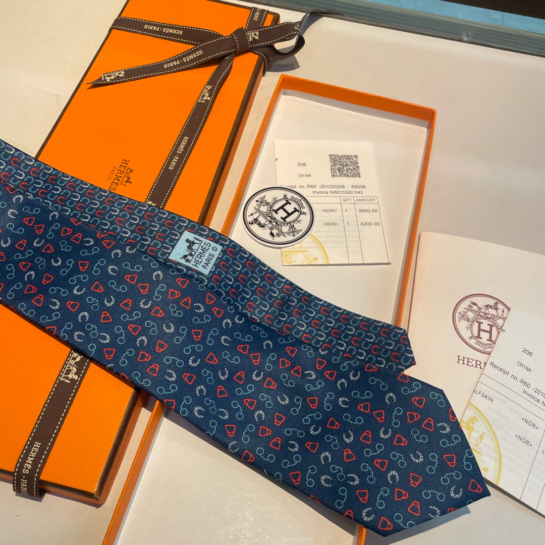 HM Metal en Vrac Twillbi Tie Dark Blue Twill Silk 212118