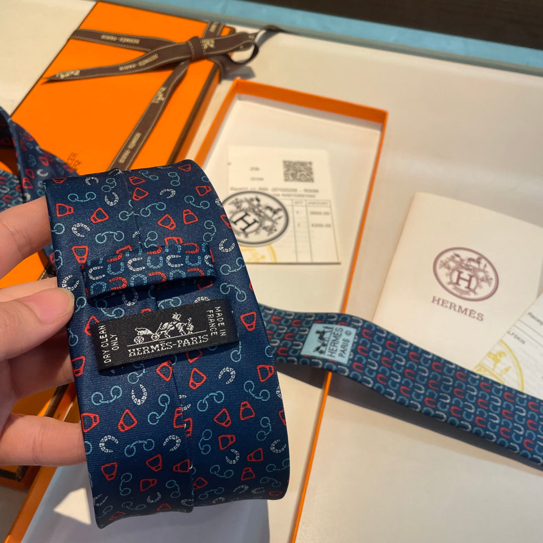 HM Metal en Vrac Twillbi Tie Dark Blue Twill Silk 212118