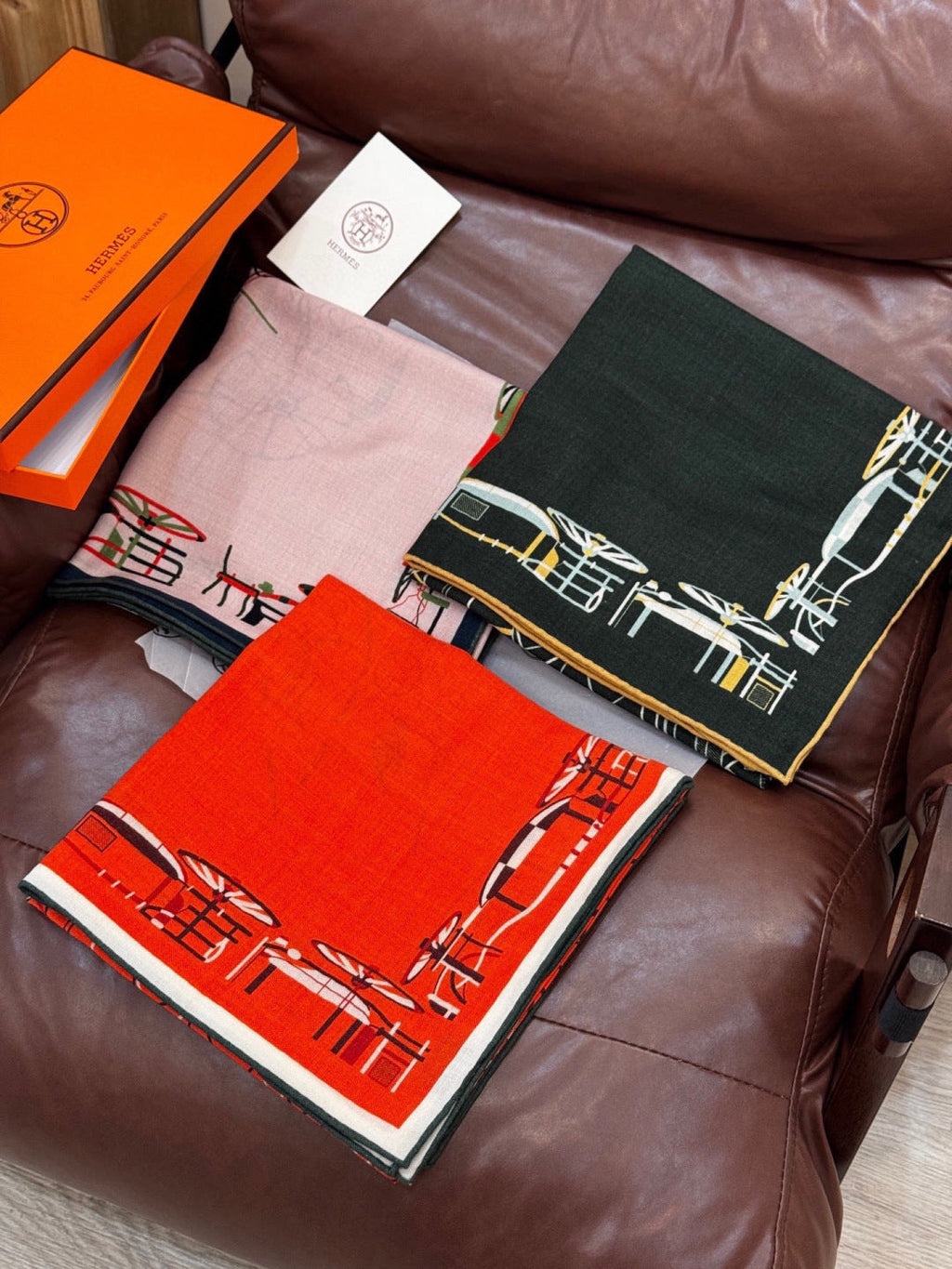 HM 25s Amazing Reversible Scarf 140cm Dark Green Cashmere Silk 970959