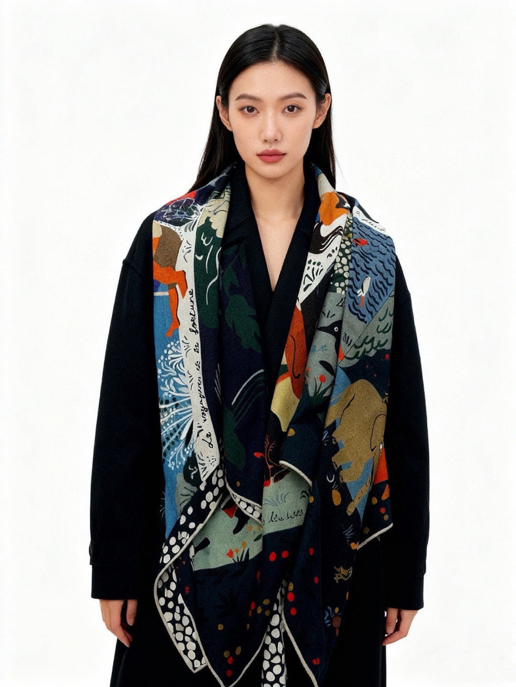 HM 26s Scarf 140 In Cashmere And Silk 303101