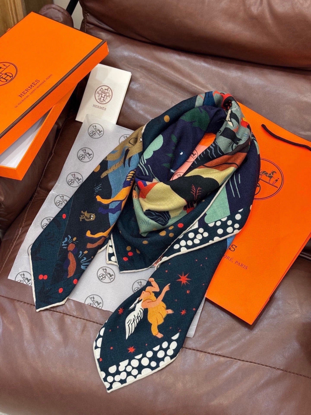 HM 26s Scarf 140 In Cashmere And Silk 303101