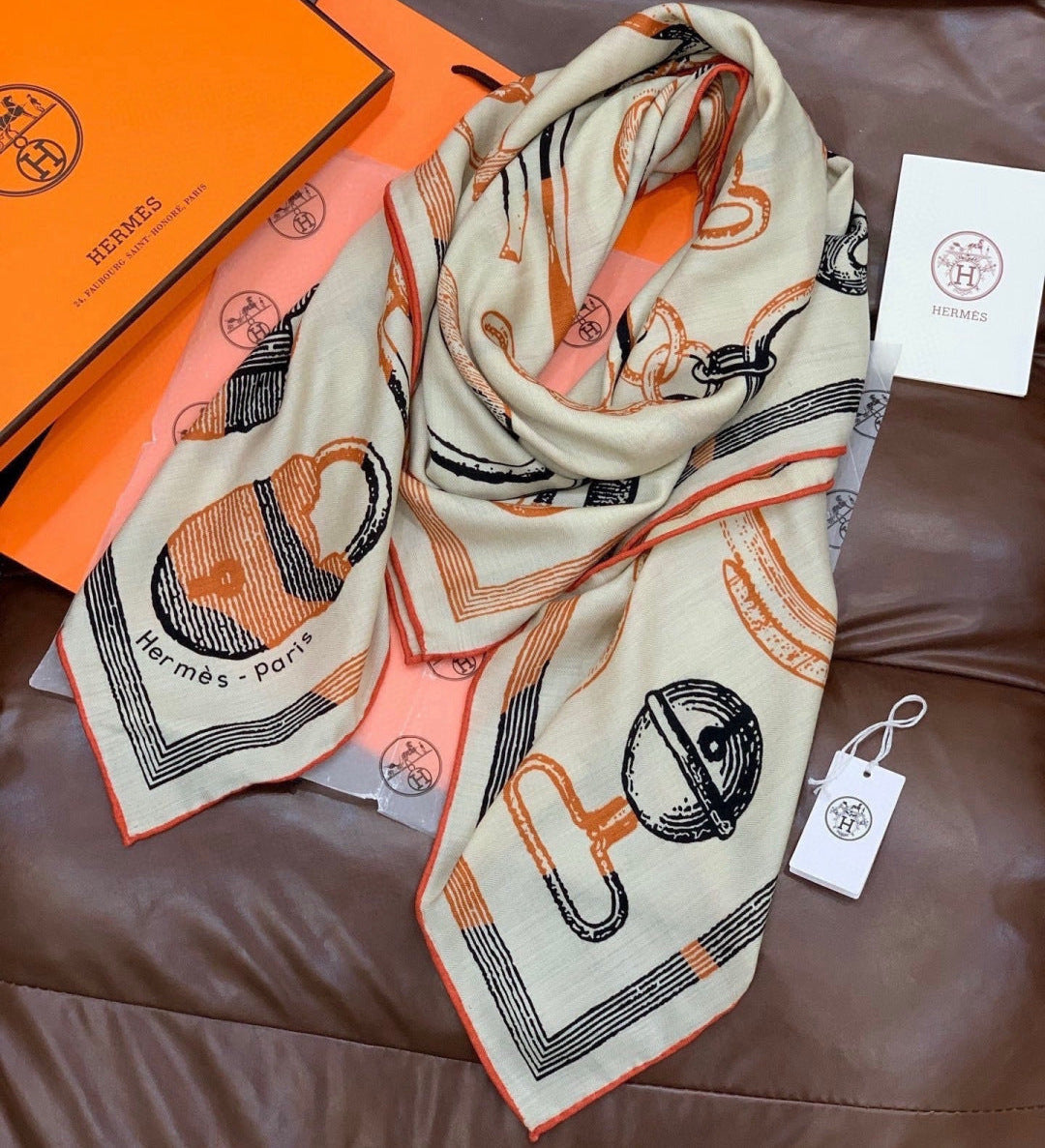 HM 26s Scarf 140 In Cashmere And Silk 303159