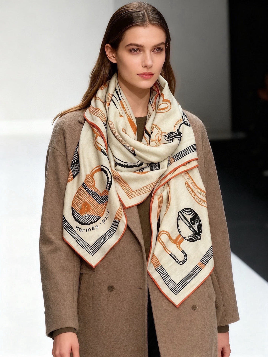 HM 26s Scarf 140 In Cashmere And Silk 303159