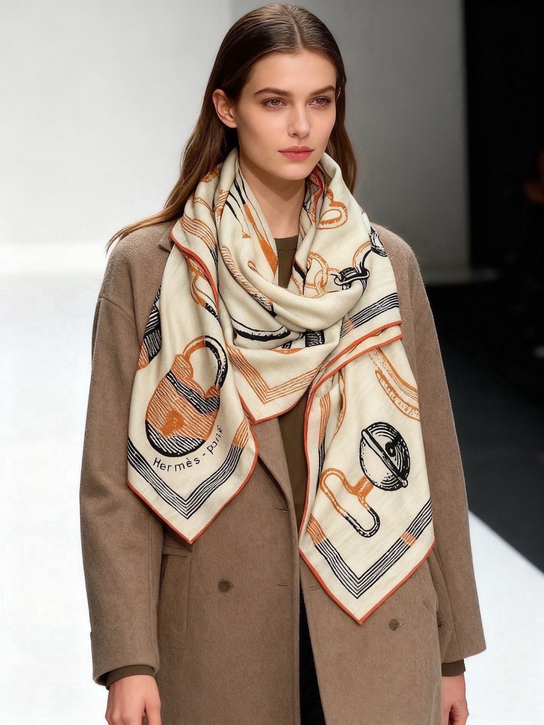 HM 26s Scarf 140 In Cashmere And Silk 303159