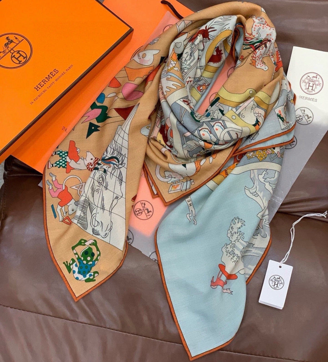 HM 26s Scarf 140 In Cashmere And Silk 304246