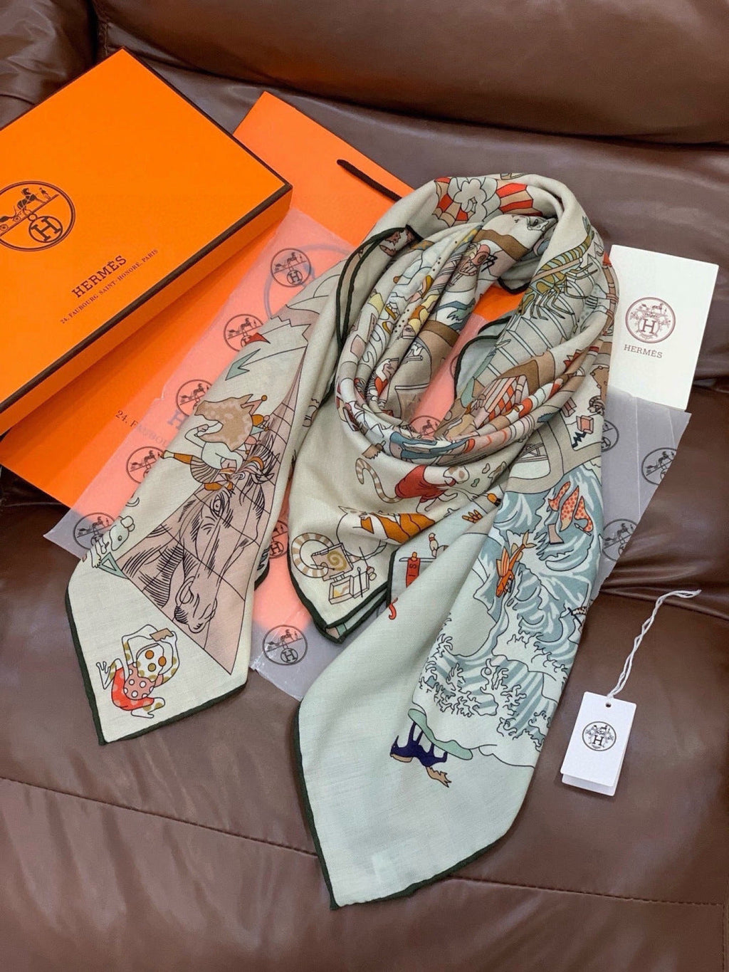 HM 26s Scarf 140 In Cashmere And Silk 304247