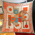 HM Elegant Knight 140 CM Orange Cashmere and Silk 293098