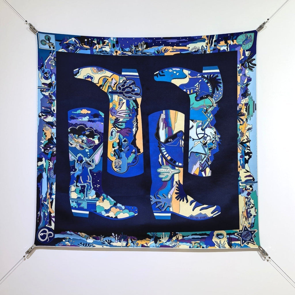 HM The Story 90 CM Dark Blue Cashmere and Silk 293063