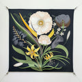 HM Eternal Bouquet 90 CM Black Colorful Cashmere and Silk 293072