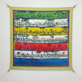HM A l'Ombre des Boulevards Scarf 90x90cm Colorful Twill Silk 303273