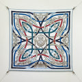 HM Harnais Legendaire Scarf 90x90 Blue Colorful Twill Silk