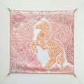 HM La Nouvelle Cite Cavaliere Scarf 90x90cm Light Pink Twill Silk 303280