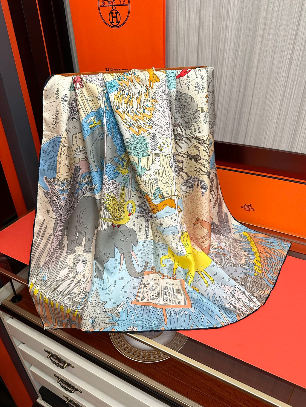 HM 26s Scarf 90 In Cashmere And Silk 304199
