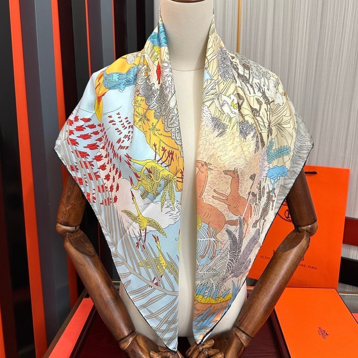 HM 26s Scarf 90 In Cashmere And Silk 304199