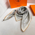 HM 26s Printed Square Scarf 88 In Silk 309441