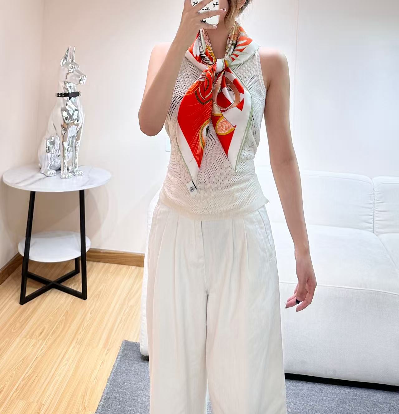 HM 26s Scarf 90 In Silk 303219